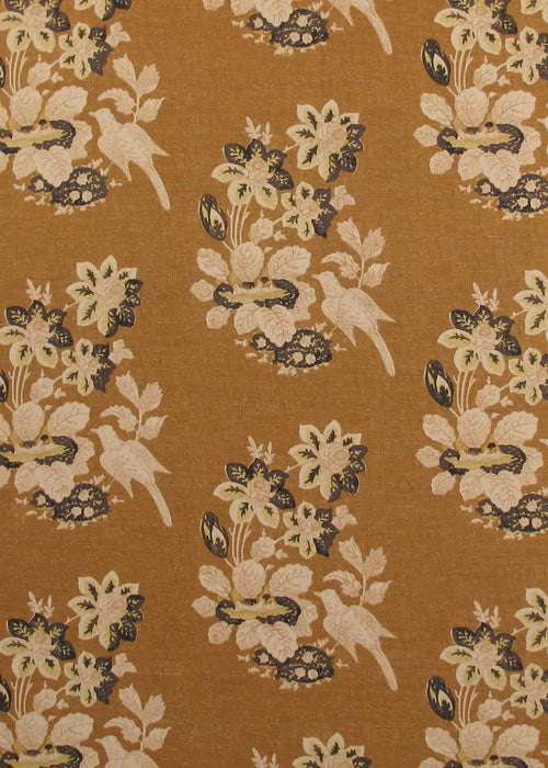 Macclesfield Fabric by Rose Cumming in Chestnut