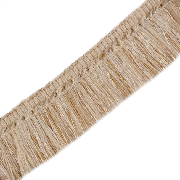 1.5" Venise Brush Fringe Trim by Samuel & Sons in Cream/Ivory