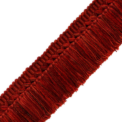 1.5" Venise Brush Fringe Trim by Samuel & Sons in Dark Red/Maroon
