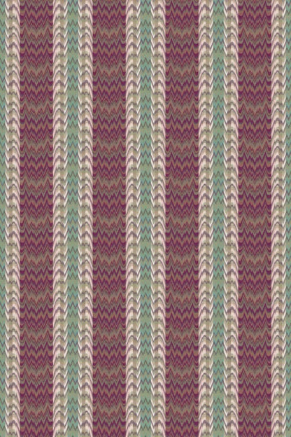 Bargello Fabric by Gainsborough in Mulberry / Rose Pink Multi