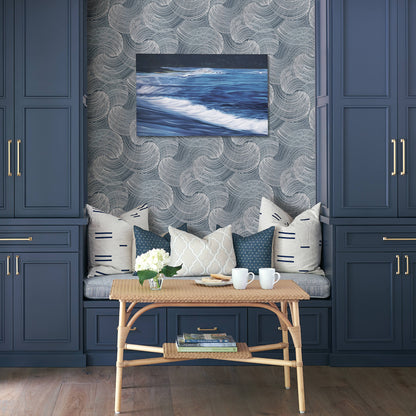 Karson Swirling Geometric Wallpaper