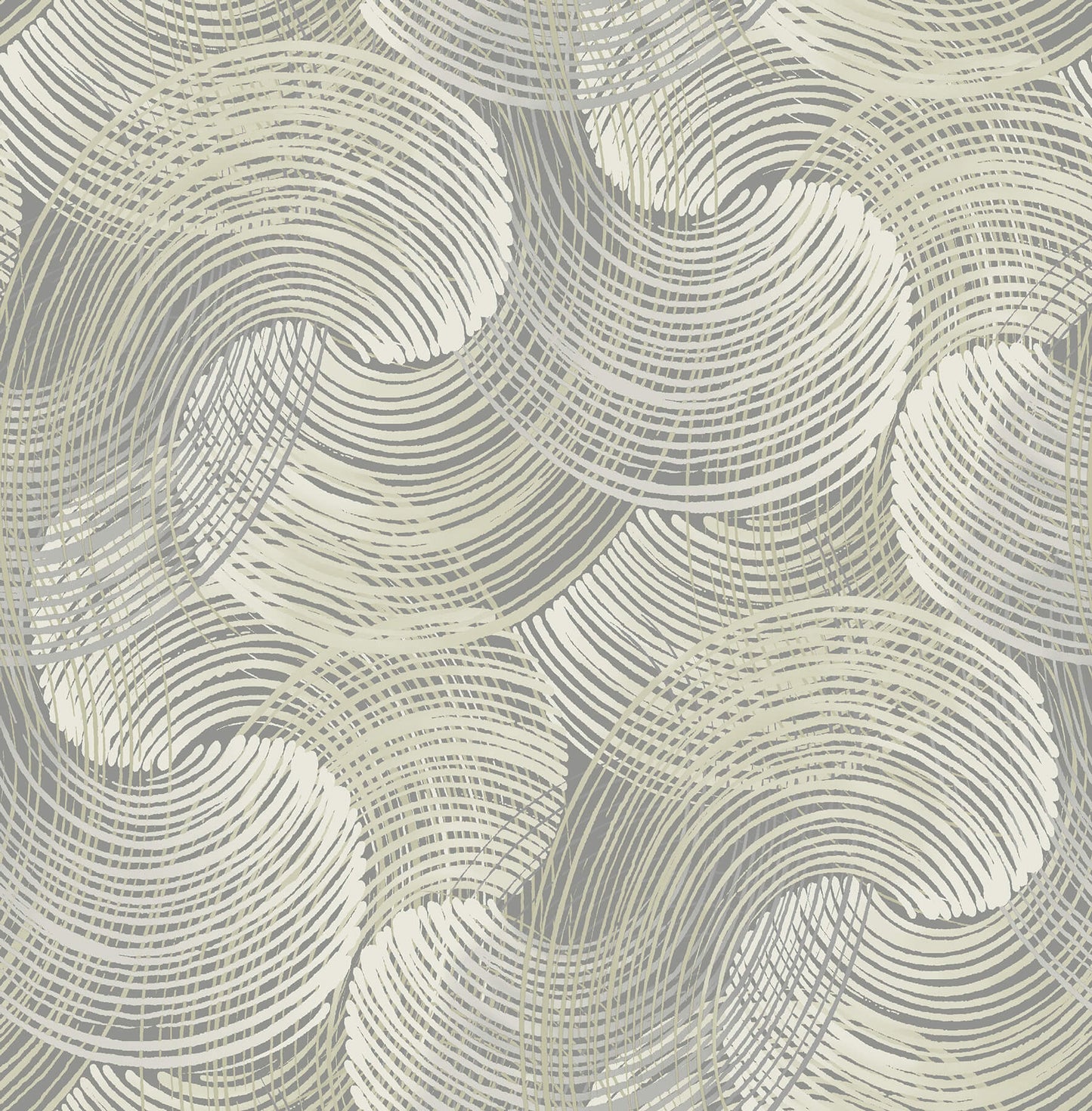 Karson Swirling Geometric Wallpaper