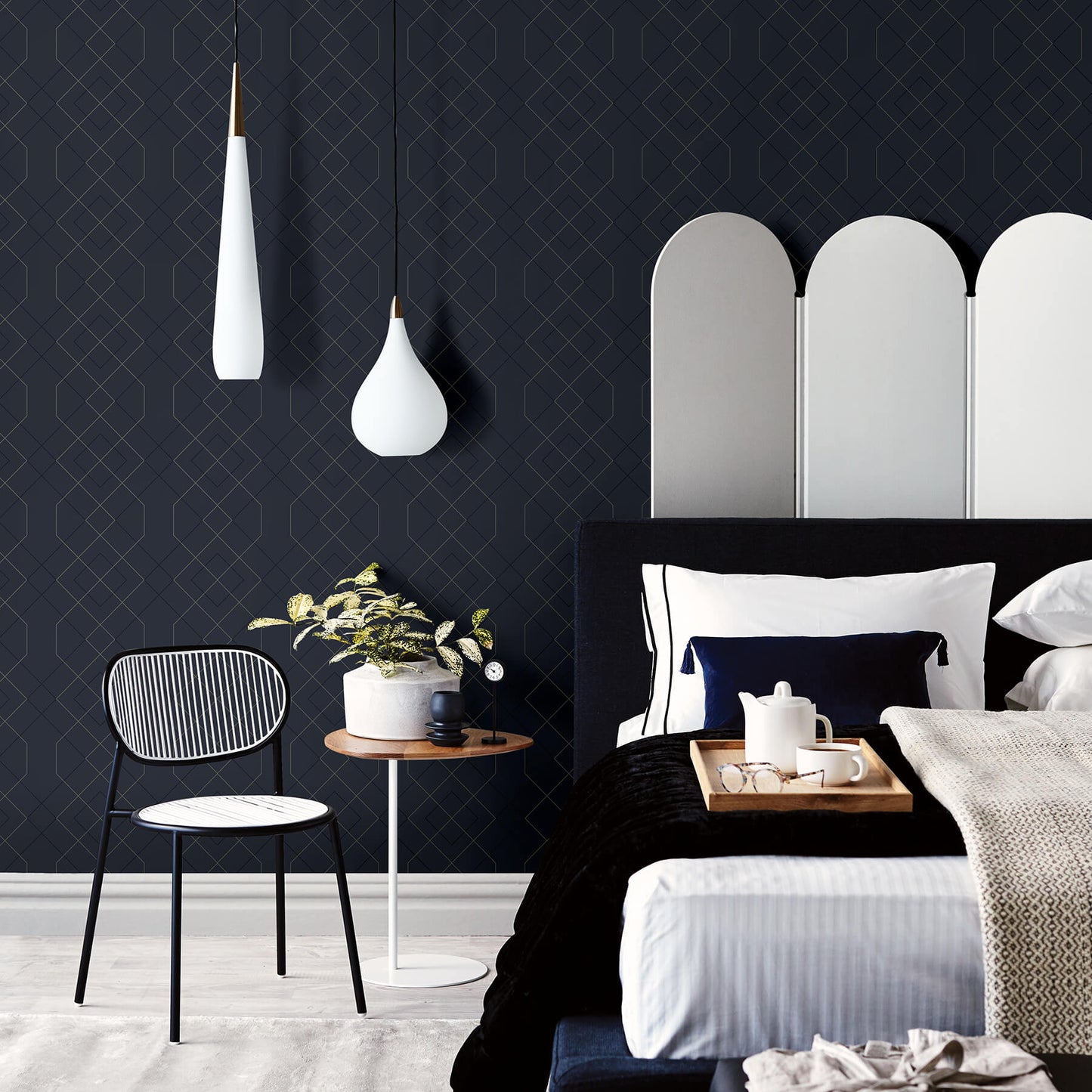 Ballard Geometric Wallpaper