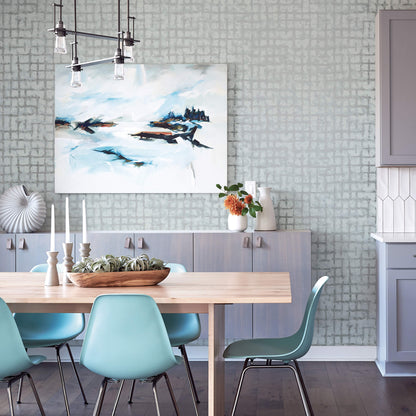 Shea Distressed Geometric Wallpaper