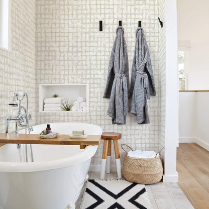 Shea Distressed Geometric Wallpaper