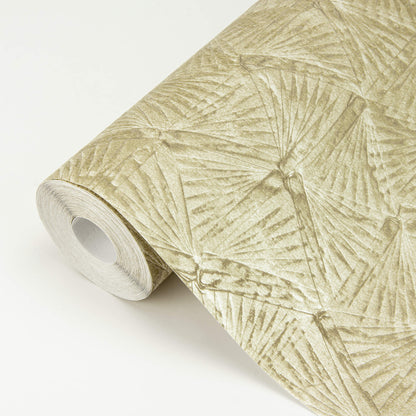 A-Street Prints Revival Wright Wallpaper, geometric in gold, pink, grey
