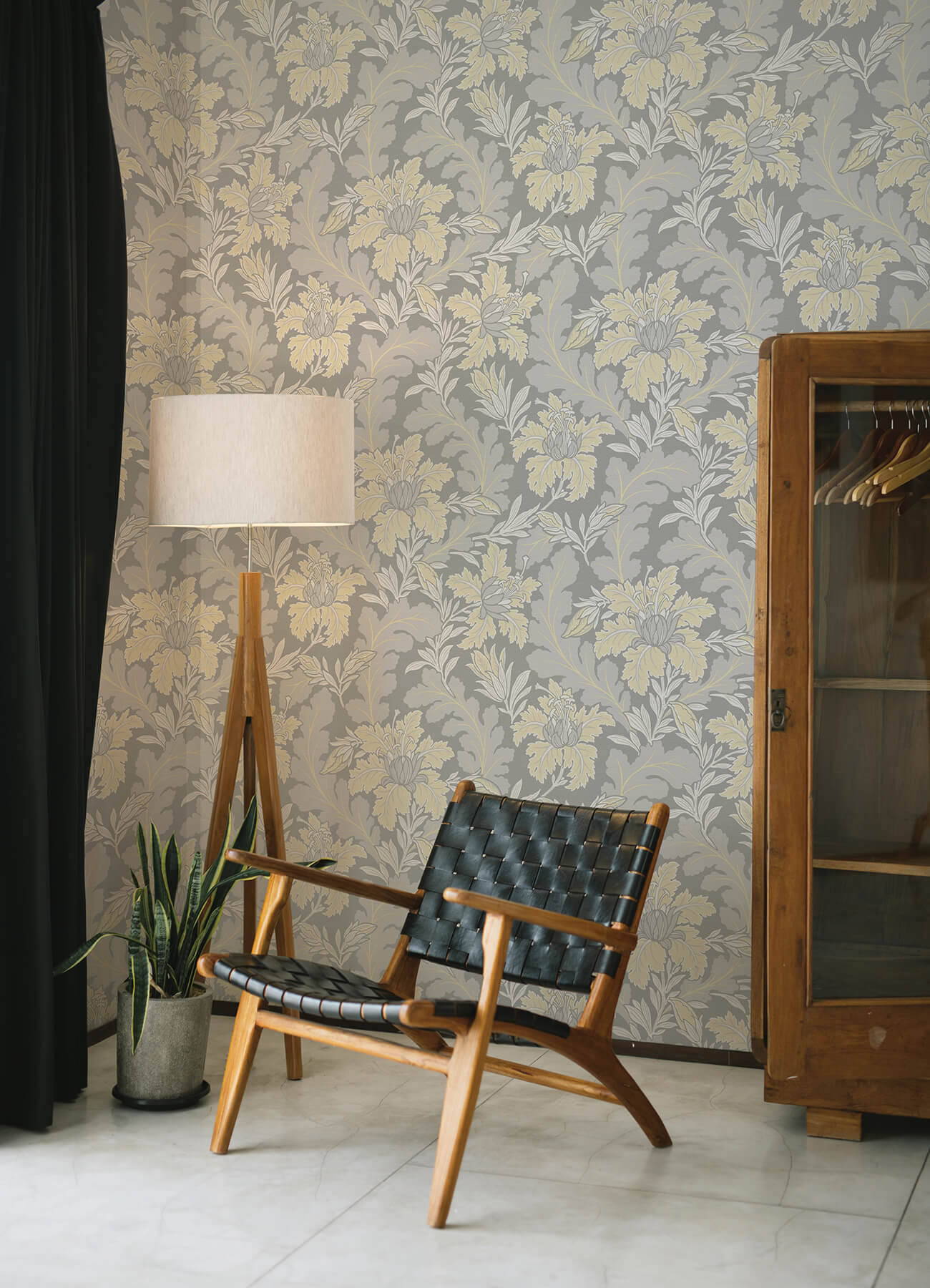 Revival Butterfield Floral Wallpaper