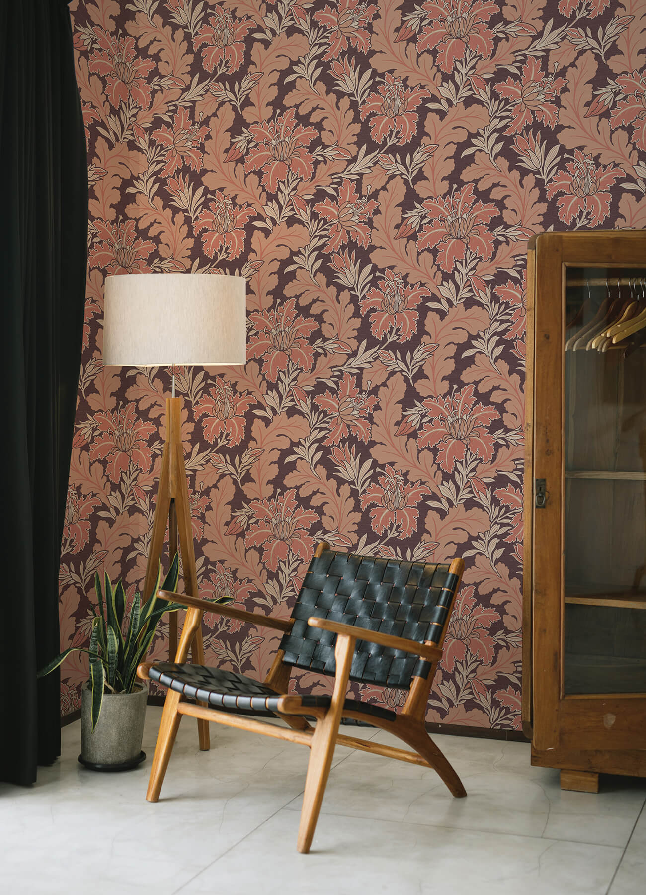 Revival Butterfield Floral Wallpaper