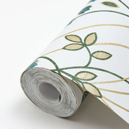 Revival Dard Tulip Ogee Wallpaper