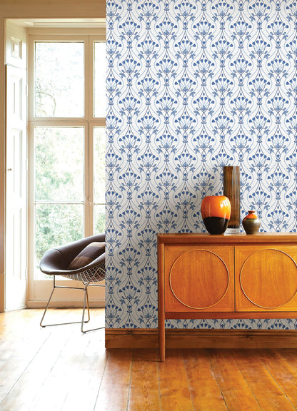 Revival Dard Tulip Ogee Wallpaper