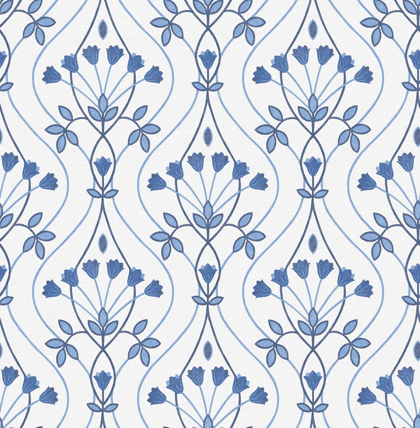 Revival Dard Tulip Ogee Wallpaper