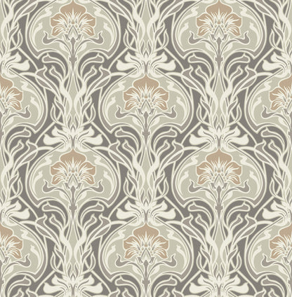 Revival Mucha Ogee Wallpaper