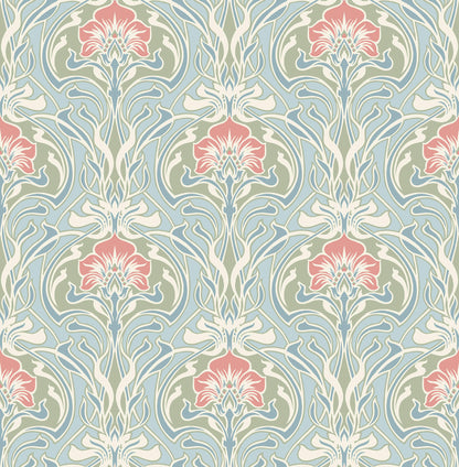 Revival Mucha Ogee Wallpaper