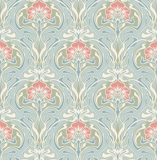 Revival Mucha Ogee Wallpaper