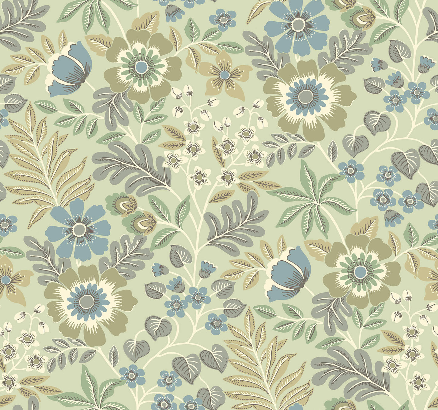 Revival Voysey Floral Wallpaper