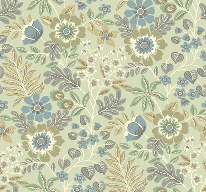 Revival Voysey Floral Wallpaper