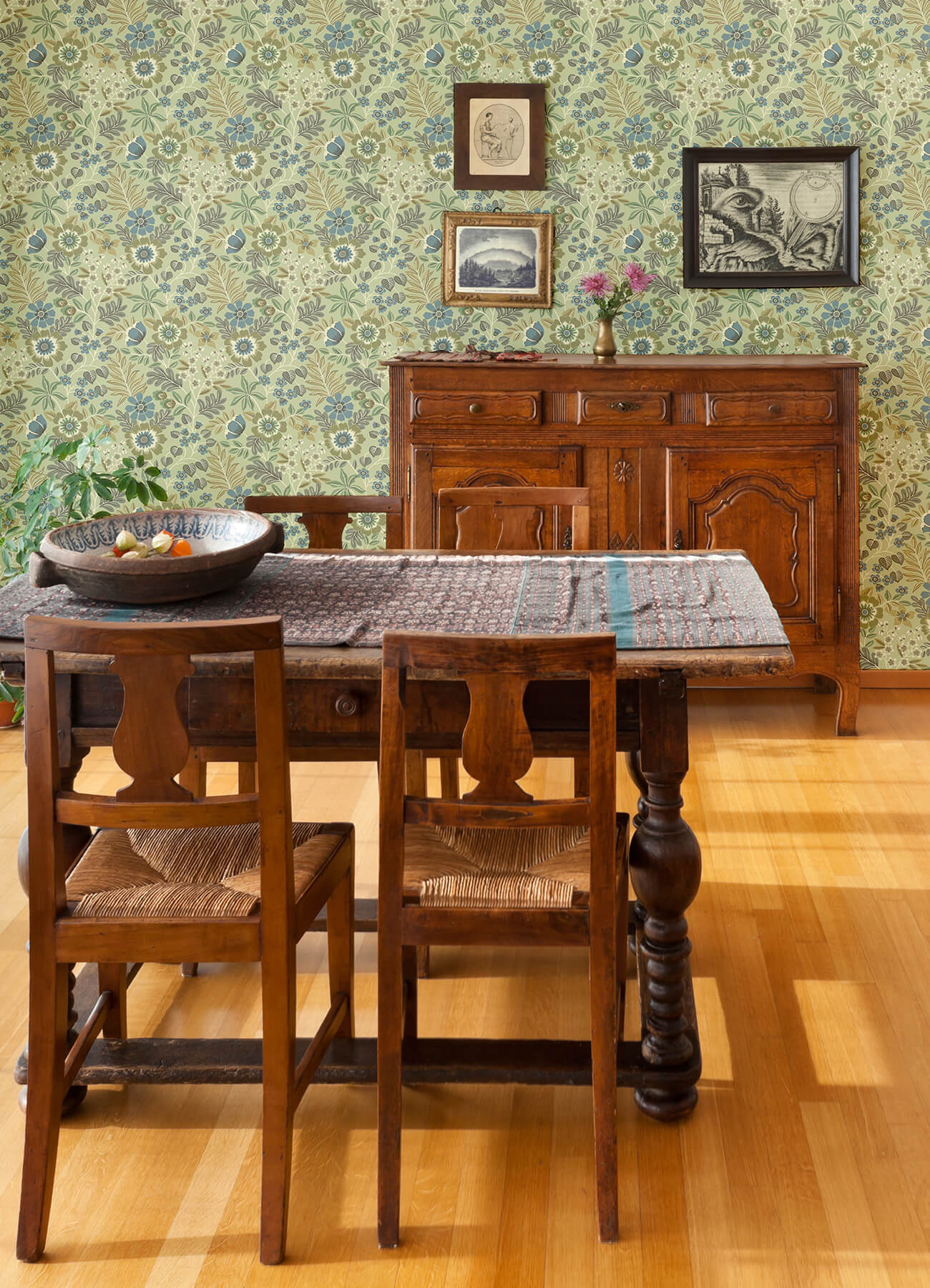 Revival Voysey Floral Wallpaper