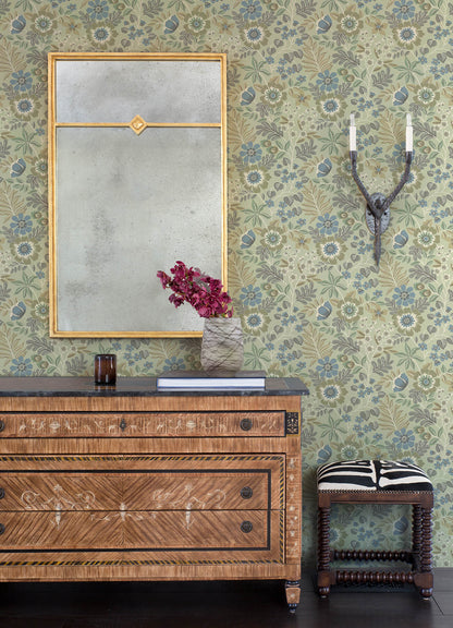 Revival Voysey Floral Wallpaper