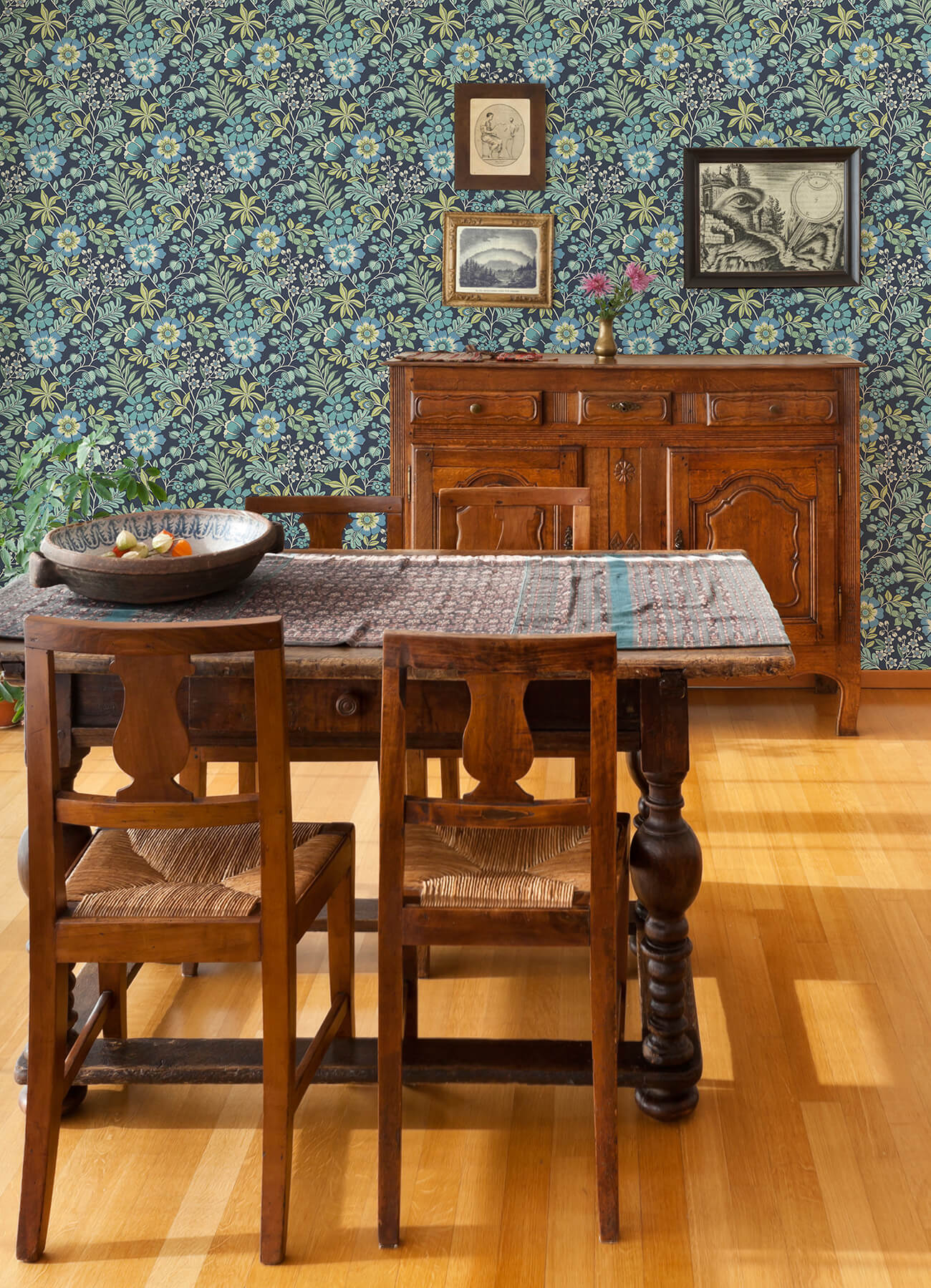 Revival Voysey Floral Wallpaper