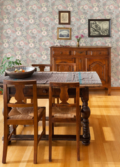 Revival Voysey Floral Wallpaper