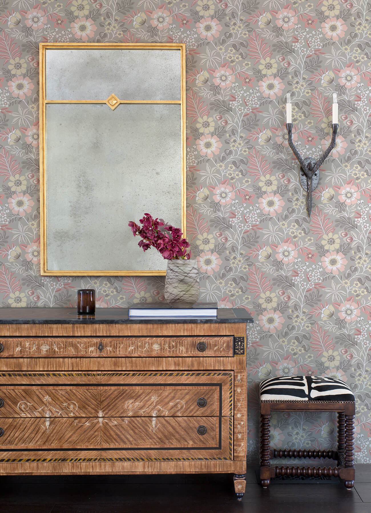Revival Voysey Floral Wallpaper