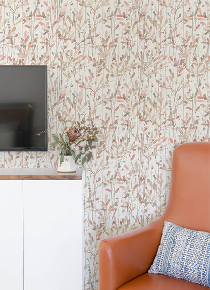 Leandra Floral Trail Wallpaper