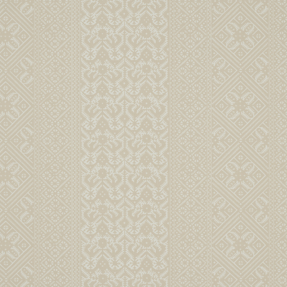 Ottoman Stripe Wallpaper by George Spencer Designs in Putty