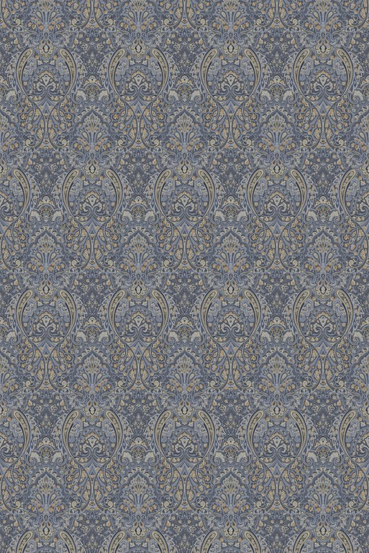 Makins Paisley Fabric by Gainsborough in Anthracite