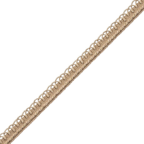 1/2" Annecy Gimp Trim by Samuel & Sons in Metallic White Gold, GB-30702-101, roll