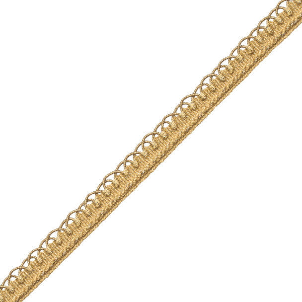 1/2" Annecy Gimp Trim by Samuel & Sons in Metallic Yellow Gold, GB-30702-102, roll