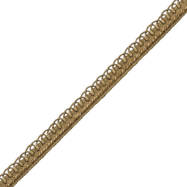 1/2" Annecy Gimp Trim by Samuel & Sons in Metallic Antique Gold, GB-30702-104, roll
