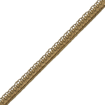 1/2" Annecy Gimp Trim by Samuel & Sons in Metallic Antique Gold, GB-30702-104, roll