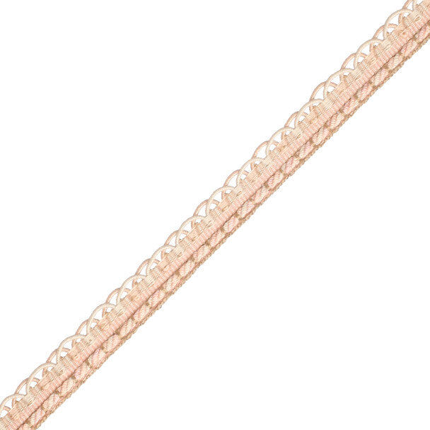 1/2" Annecy Gimp Trim by Samuel & Sons in Pale Pink/Peach/Cream, GB-30702-129, roll