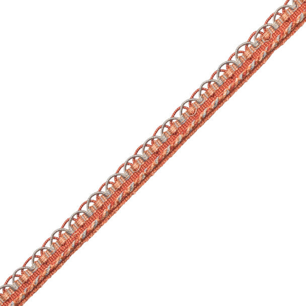 1/2" Annecy Gimp Trim by Samuel & Sons in Salmon/Peach/Light Blue, GB-30702-139, roll