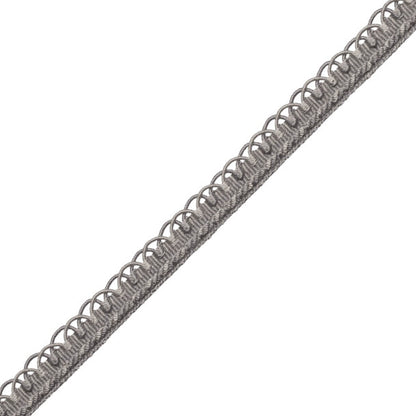 1/2" Annecy Gimp Trim by Samuel & Sons in Dark Grey, GB-30702-158, roll