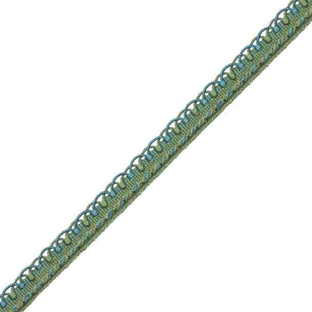 1/2" Annecy Gimp Trim by Samuel & Sons in Leaf/Light Cobalt, GB-30702-171, roll