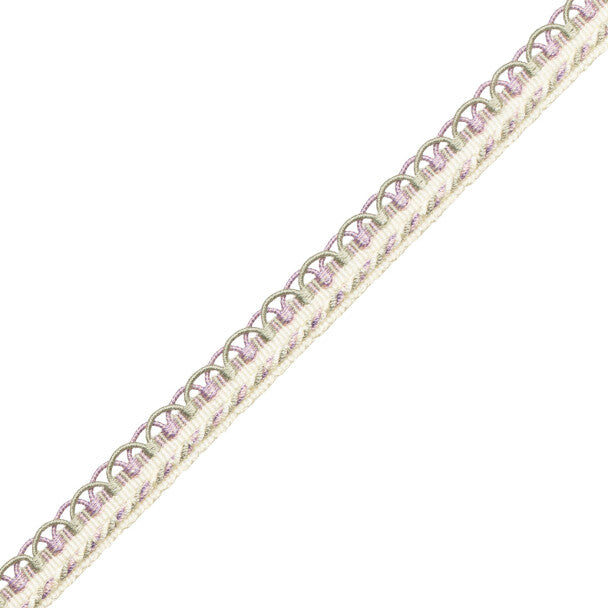 1/2" Annecy Gimp Trim by Samuel & Sons in Cream/Lavender/Green, GB-30702-182, roll