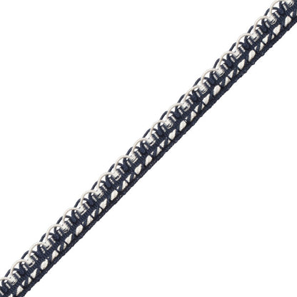 1/2" Annecy Gimp Trim by Samuel & Sons in Navy/White, GB-30702-195, roll
