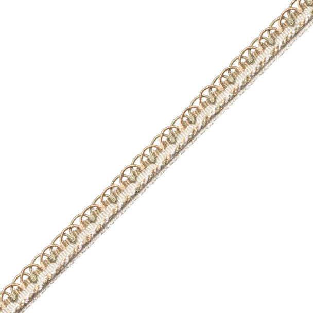 1/2" Annecy Gimp Trim by Samuel & Sons in Pale Green/Taupe, GB-30702-404, roll