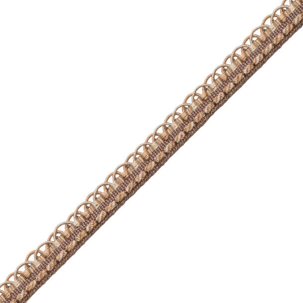 1/2" Annecy Gimp Trim by Samuel & Sons in Dark Taupe/Brown, GB-30702-407, roll