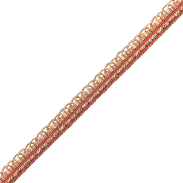 1/2" Annecy Gimp Trim by Samuel & Sons in Pink/Shades Of Cream, GB-30702-409, roll