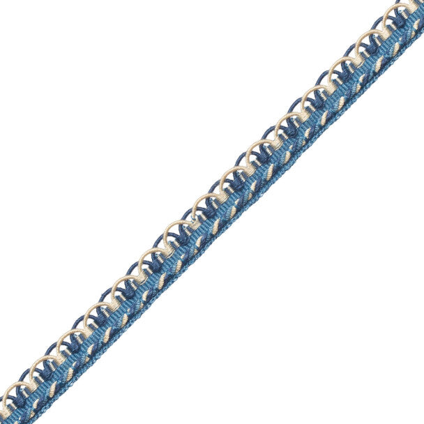 1/2" Annecy Gimp Trim by Samuel & Sons in Shades Of Blue/White, GB-30702-422, roll