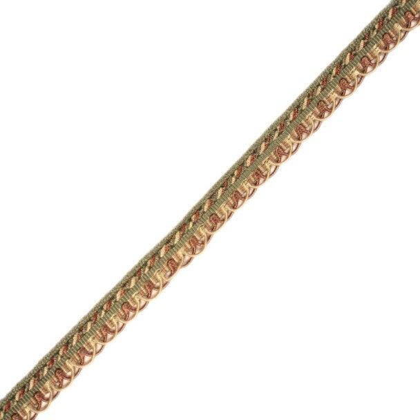 1/2" Annecy Gimp Trim by Samuel & Sons in Mint Green/Taupe/Yellow, GB-30702-423, roll