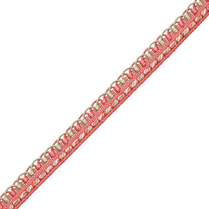 1/2" Annecy Gimp Trim by Samuel & Sons in Pink/Green/Cream, GB-30702-607, roll