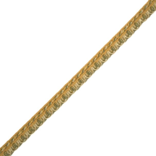 1/2" Annecy Gimp Trim by Samuel & Sons in Gold/Olive/Ivory, GB-30702-609, roll