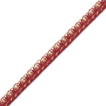 1/2" Annecy Gimp Trim by Samuel & Sons in Red/Gold, GB-30702-615, roll