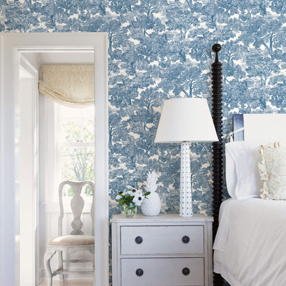 Farmhouse Spinney Toile Wallpaper