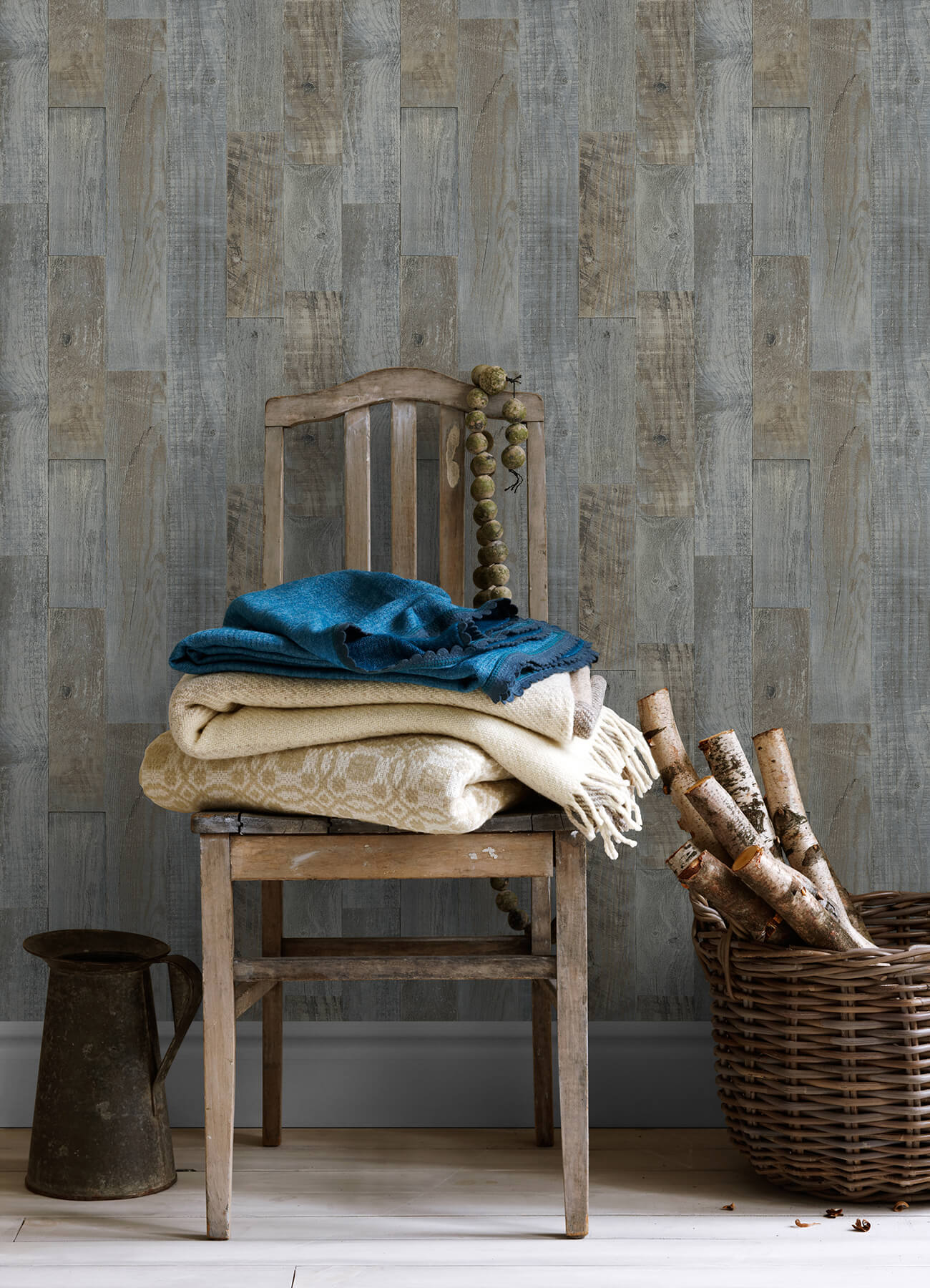 Thoreau Chebacco Wood Planks Wallpaper
