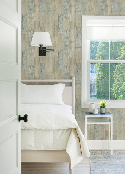 Thoreau Chebacco Wood Planks Wallpaper