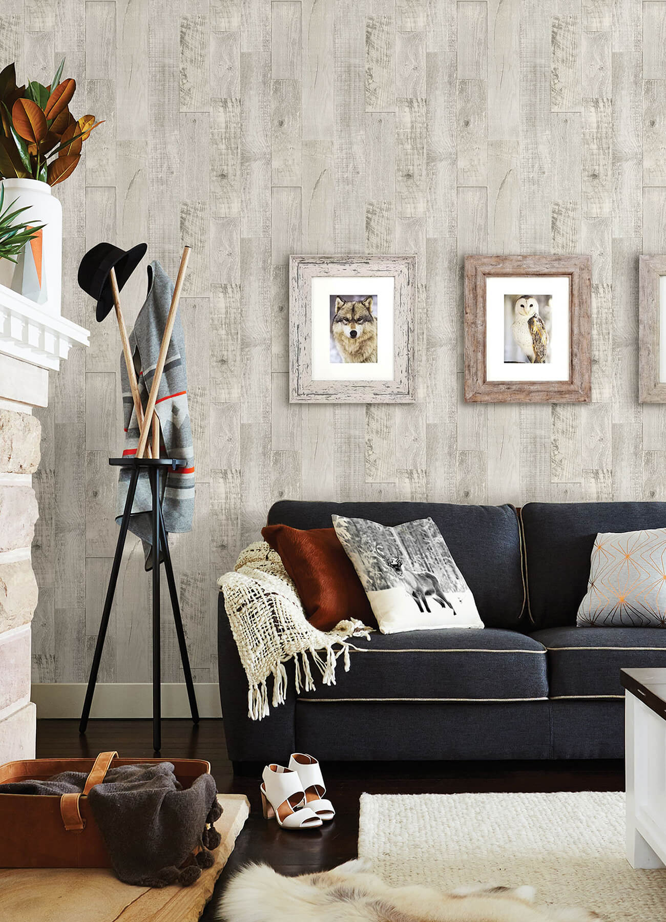 Thoreau Chebacco Wood Planks Wallpaper